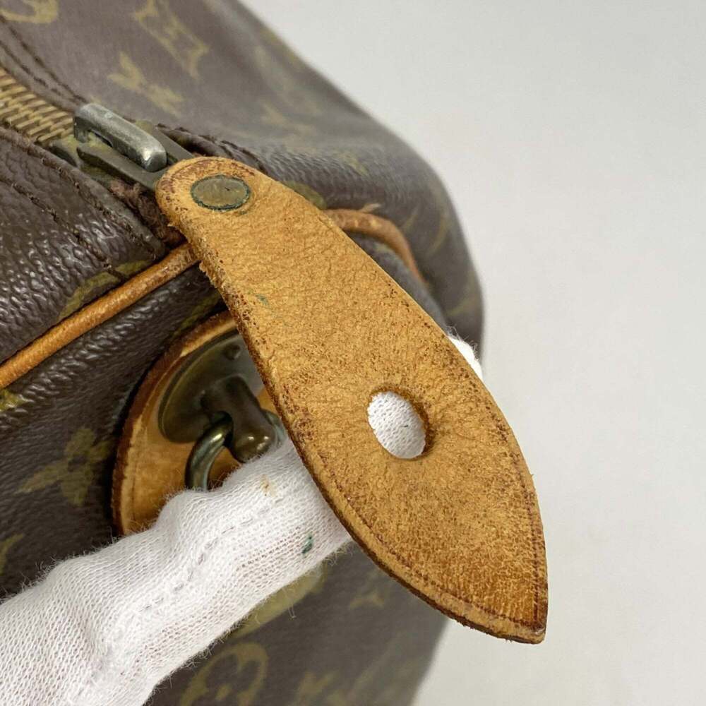 LOUIS VUITTON Authentic Brown Monogram Keepall 45 Boston Bag - Picture 11 of 14